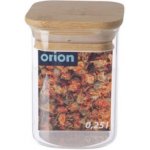 Orion Dóza hranatá sklo / bambus 0,25 l – Sleviste.cz