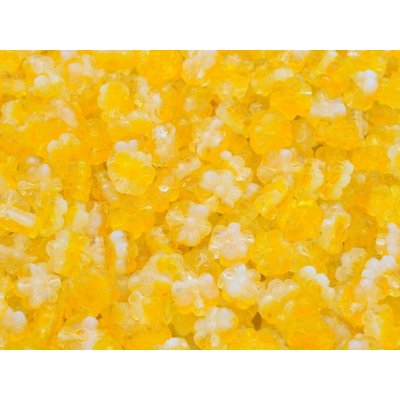 Glass beads, s.r.o. Kytičky 11130409 8 mm mix žlutý Balení: 30ks – Zbozi.Blesk.cz