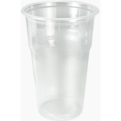 ECOFOL Plastový kelímek PP na pivo 0,5 l, Ø95 mm, transparentní – Zboží Dáma
