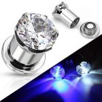 Šperky eshop roztahovák z UV akrylu se spirálovým vírem a dvěma gumičkami C9.10 modrá – Hledejceny.cz
