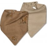 Nuuroo Villads Mušelínový bryndáček 2 ks Carnival Train/Natural – Zboží Mobilmania