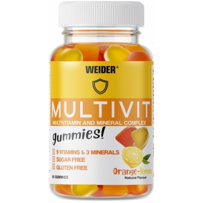 Weider Multivit Up Pomeranč - Citron 80 gummies – Hledejceny.cz