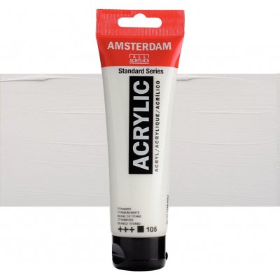 Amsterdam Standard Akrylová barva Titanium white 105 120 ml – Zboží Dáma