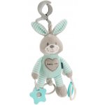Baby Mix plyšová hračka s vibrací králík mátový – Sleviste.cz