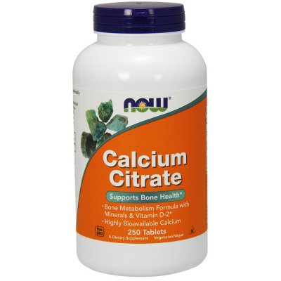 Now Foods Citrát Vápenatý 250 tablet – Hledejceny.cz