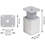 Walteco Nábytková noha hranatá 40x40x60 mm plast 50005 – Sleviste.cz