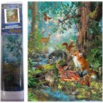 Norimpex Diamantové malování Lesní zvířátka 30 x 40 cm – Hledejceny.cz