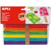 Kolíčky na prádlo APLI nanuková dřívka 150 x 18 mm - mix barev 40 ks
