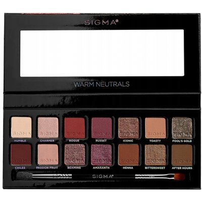 Sigma Beauty Warm Neutrals Eyeshadow Palette paleta očních stínů 25,5 g – Zboží Dáma