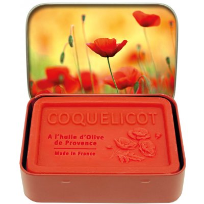 Esprit Provence tuhé mýdlo v plechovce Vlčí mák 120 g – Sleviste.cz