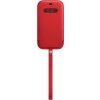 Pouzdro a kryt na mobilní telefon Apple Apple iPhone 12 Pro Max Leather Sleeve with MagSafe (PRODUCT)RED MHYJ3ZM/A