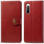 VSECHNONAMOBIL 26374 LEATHER BUCKLE Peněženkový obal Sony Xperia 10 II červený – Hledejceny.cz
