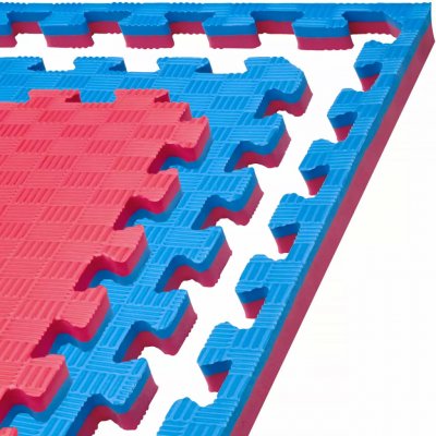 Tatami puzzle StrongGear - soft - Thickness and color combination: 2 cm -  red/blue