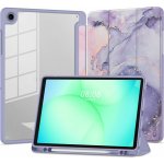 Tech-Protect SC PEN HYBRID pouzdro na Galaxy Tab A9 A11 8.7 X110 X115 X133 X135 f5906302334995 fialové mramor – Zboží Živě