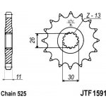 JT Sprockets JTF1591-15RB – Zbozi.Blesk.cz