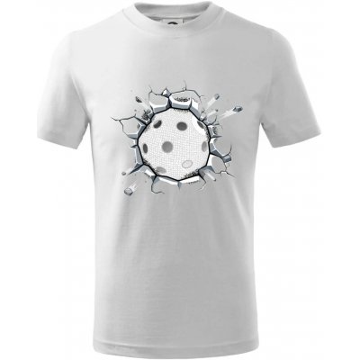 Florbal míč v triku tričko dětské bavlněné bílá – Zbozi.Blesk.cz