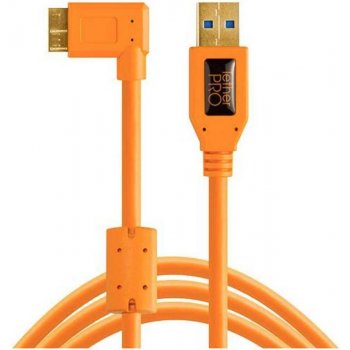 Tether Tools CU61RT15-ORG USB 3.0 na Micro-B (zahnutý konektor), 4,6m, oranžový