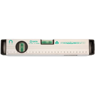 SATA ST91611ME Hliníková magnetická vodováha, 30 cm, – Hledejceny.cz
