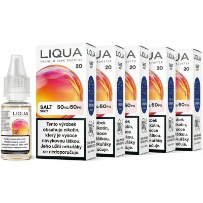 Liqua Nic Salt shot Booster PG50/VG50 5x10 ml 20 mg – Zboží Mobilmania