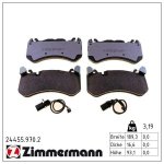 Sada brzdových destiček, kotoučová brzda ZIMMERMANN 24455.970.2