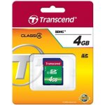 Transcend SDHC Class 4 4 GB TS4GSDHC4 – Hledejceny.cz