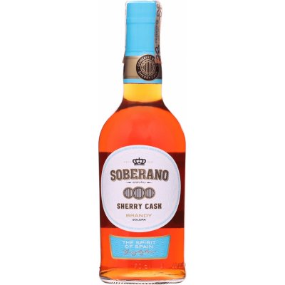 Soberano Sherry Cask Brandy Solera 36% 0,7 l (holá láhev) – Zboží Dáma