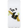 Pouzdro a kryt na mobilní telefon Pouzdro JustKing plastové panda a bambus Samsung Galaxy S10 Plus - čiré