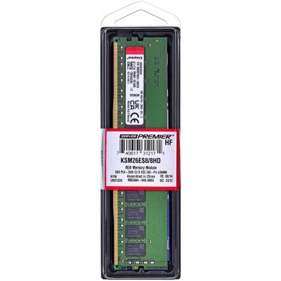 Kingston UDIMM ECC 8GB DDR4 1Rx8 Hynix D 2666MHz PC4-21300 KSM26ES8/8HD – Hledejceny.cz