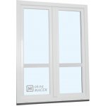 Kömmerling balkonové dveře 70 AD O+OS klapačka s příčkou levé bílá 150 x 220 cm jednostranná klika + madýlko + PVC rám – Hledejceny.cz