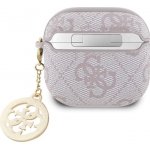 Guess 4G Script PC/PU Charm Pouzdro pro AirPods 4 GUA4P4E4CDP – Zboží Živě