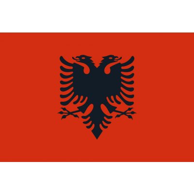 Albánie vlajka - 60 x 90 cm - tunel, karabina – Zboží Mobilmania