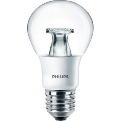 Philips LED žárovka A60 CL E27 6,5W 40W teplá bílá 2700K
