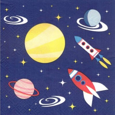 Ubrousky na dekupáž Space 1 ks – Zboží Mobilmania