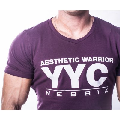 Nebbia Atheltic Logo tričko 730 Burgundy – Zbozi.Blesk.cz