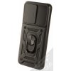 Pouzdro a kryt na mobilní telefon Pouzdro 1Mcz Armor CamShield odolné ochranné s držákem na prst Samsung Galaxy A13 4G černé