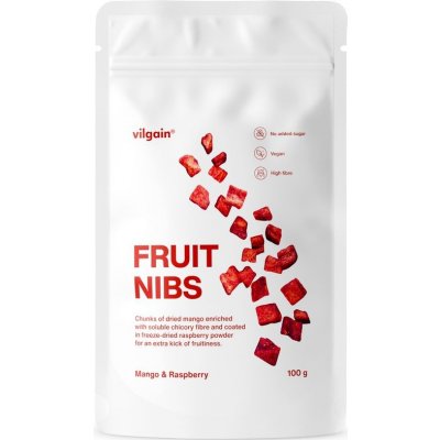 Vilgain Fruit Nibs Mango a malina 100 g – Zboží Mobilmania