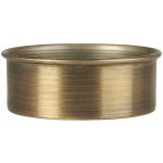 Ib Laursen Tácek pod svíčku Rustic Gold Ø 8,5 cm, zlatá barva, kov – Zboží Dáma