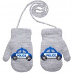 Be Snazzy Zimní palcové zapletené rukavičky se šňůrkou policie Sv. šedé – Zboží Dáma