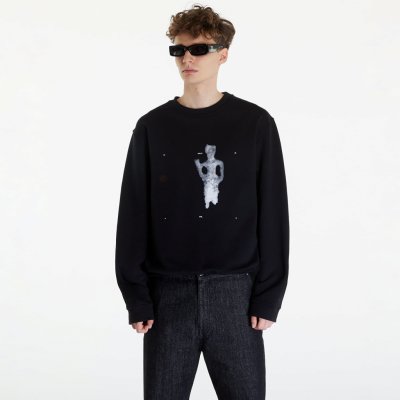 HELIOT EMIL Formation Crewneck Sweatshirt Black