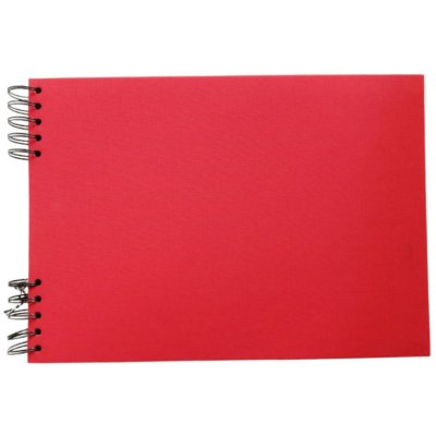 Scrap delux Album Delux červená A5 ležící černé listy – Zboží Dáma