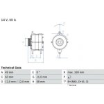 generátor BOSCH 0 986 030 970
