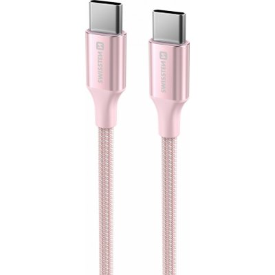Swissten 71528205 USB-C / USB-C, 1,5m, růžový – Zboží Živě