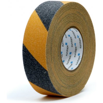 Eurotape Hazard Protiskluzová páska 25 mm x 18 m žlutočerná – Sleviste.cz