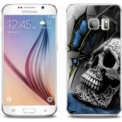 Pouzdro mmCase Gelové Samsung Galaxy S6 Edge - motýl a lebka – Zbozi.Blesk.cz