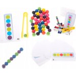 Montessori Vzdělávací puzzle - barevné kuličky – Zboží Dáma