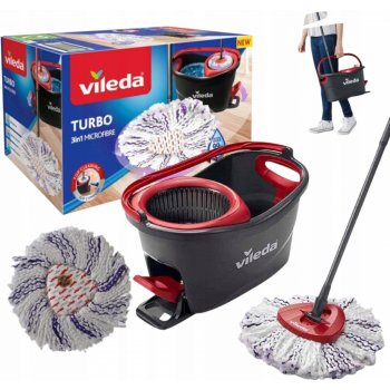 Vileda Kbelík a provázkový mop mikrovlákno 3v1 wring 22 cm