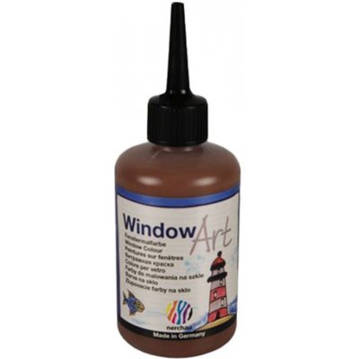 Barvy na sklo Window Art 80ml hnědá – Zboží Dáma