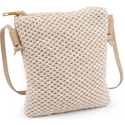 Prima-obchod kabelka malá croossbody s macrame strukturou 1 přírodní – Hledejceny.cz