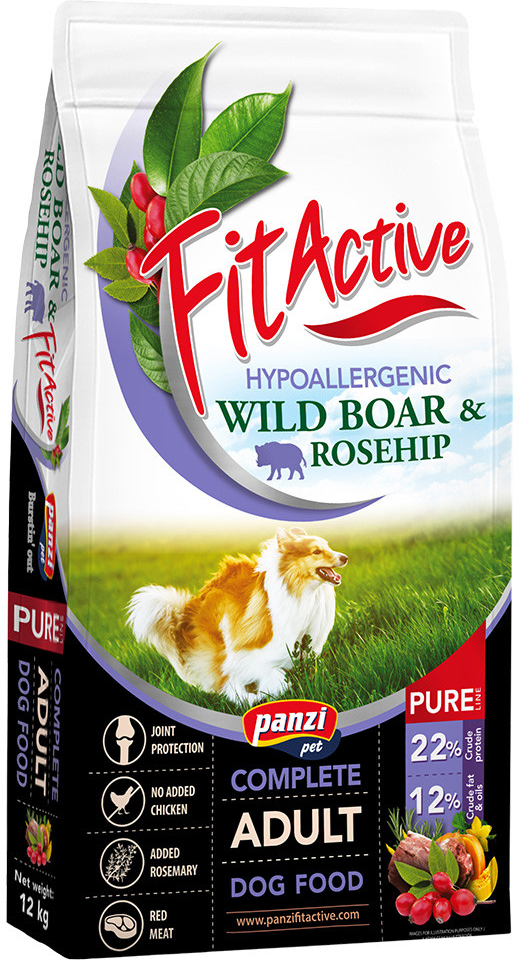 FitActive Pure Hypoallergenic s divočákem a šípky 2 x 12 kg