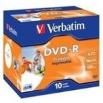 Verbatim DVD-R 4,7GB 16x, printable, jewel, 1ks (43521) – Zboží Mobilmania